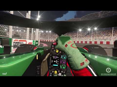 Onboard lap around the Jeddah Street Circuit
