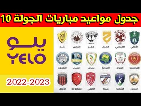 مواعيد مباريات الجولة 10 من دوري يلو السعودي 2022-2023⚽️دوري الدرجة الأولى السعودي