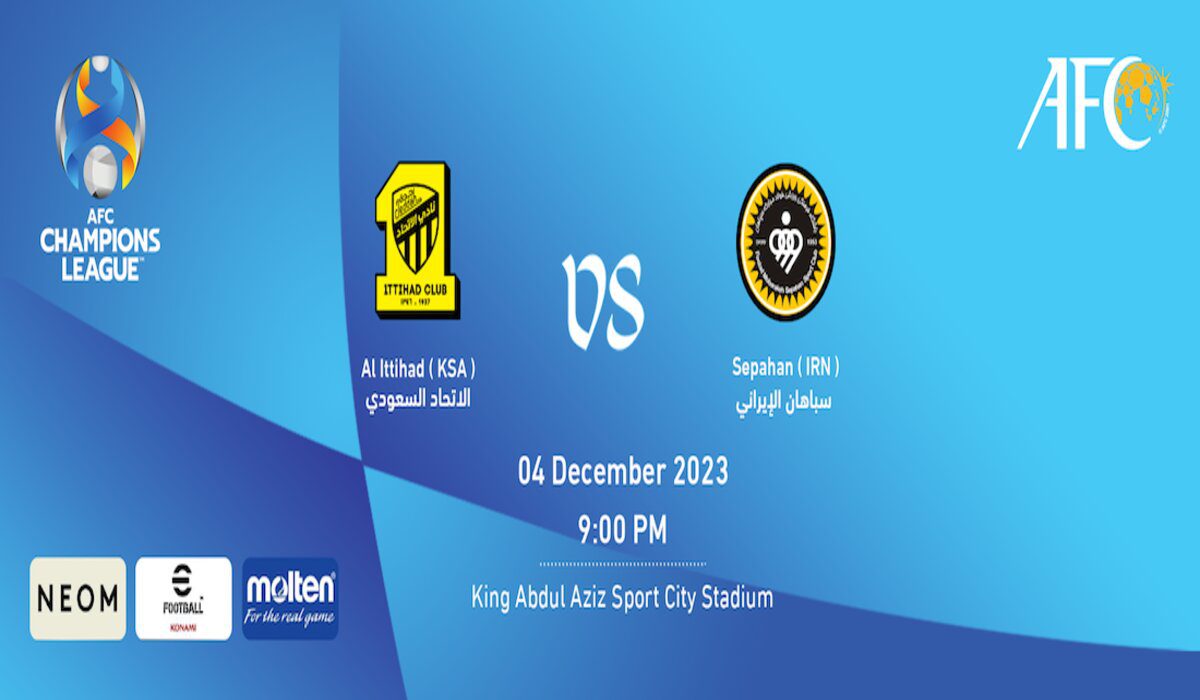 الساعة كم موعد مباراة الاتحاد وسباهان الإيراني على القنوات الناقلة اليوم 4 ديسمبر 2023؟