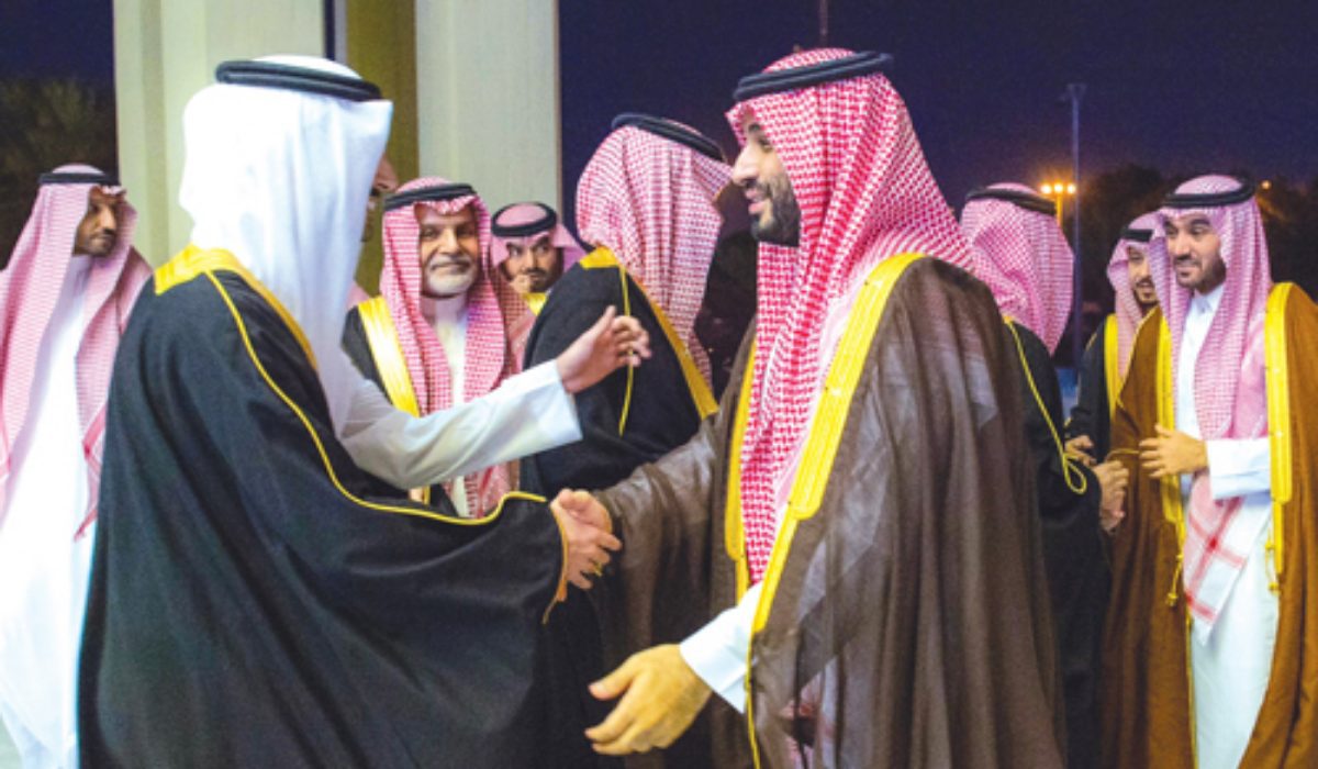 ولي العهد محمد بن سلمان يحضر حفل زواج الامير عبدالله بن عبدالعزيز بن ماجد آل سعود