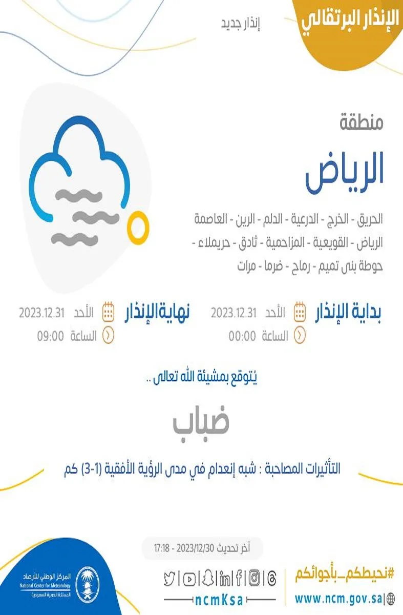 الدفاع المدني يحذر سكان منطقة الباحة بعد إطلاق الإنذار الأحمر من قبل الوطني للارصاد