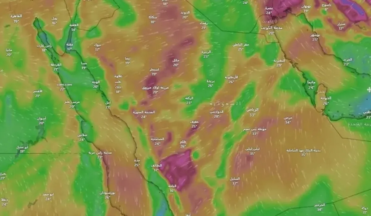 أمطار غزيرة وأجواء باردة .. حالة طقس إجازة نهاية الأسبوع الجمعة 16 فبراير 2024 في السعودية