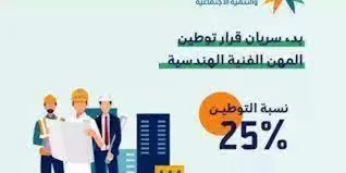 وزارة الموارد البشرية توضح شروط توطين المهن الهندسية والتخصصات الهندسية التي يشملها التوطين