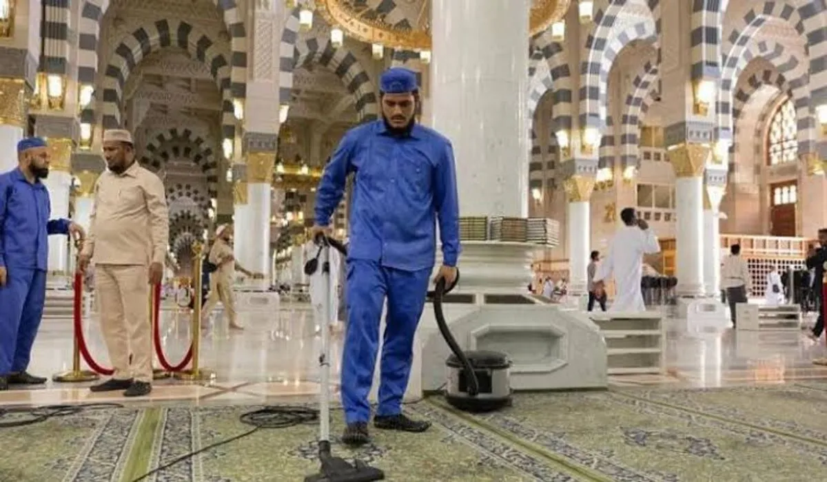 الهيئة العامة لشؤون الحرمين  تقوم  بتجهيزات لاستقبال زوار المسجد النبوي