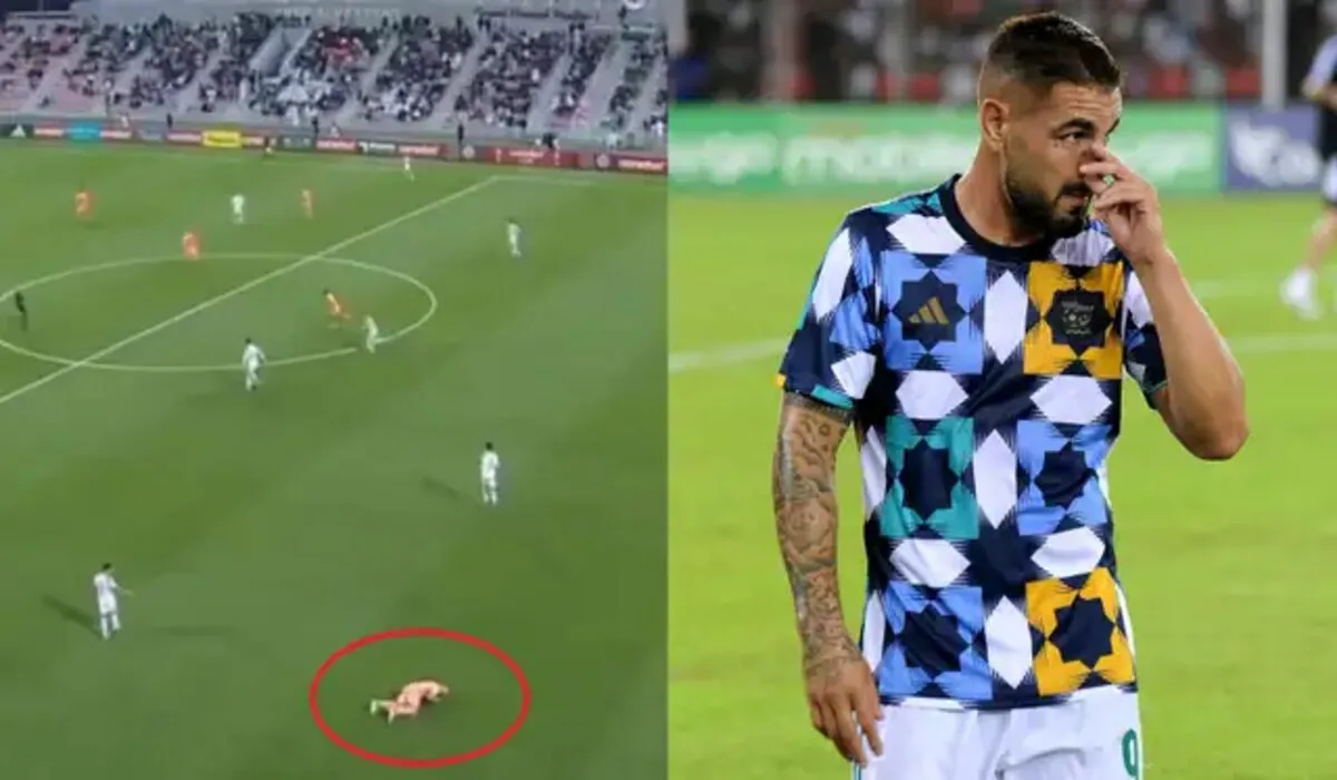 عاجل .. تعرف على أهم تفاصيل وأسباب سقوط اللاعب اندي ديلور المفاجئ في مباراة أم صلال والعربي