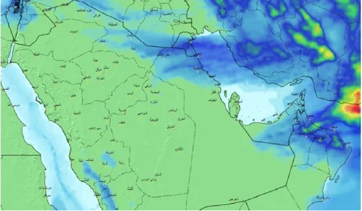 المركز الوطني للارصاد يعلن توقعات حالة طقس المدينة المنورة ودرجات الحرارة لخمس أيام