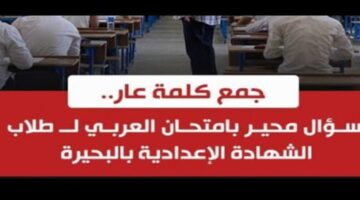 ما مفرد العقد معنى كلمة أوبة وجمع عار أسئلة حيرت الطلبة في امتحانات الإعدادية اليوم الخميس؟ .. خبراء اللغة العربية يجيبون