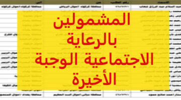 الحكومة العراقية توضح طريقة بحث اسماء الرعاية الاجتماعية الوجبة الأخيره السابعة 2024