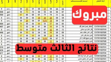 ظهرت على الموقع.. إعلان نتائج الثالث متوسط الدور التمهيدي كافة المحافظات العراقية