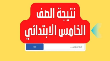 كيف أعرف نتيجة الصف الخامس الابتدائي محافظة الجيزة 2024؟ التربية والتعليم توضح