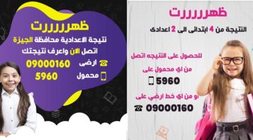 طريقة الاستعلام عن نتيجة الثاني الاعدادي محافظة الجيزة 2024 والحصول على بيان النجاح