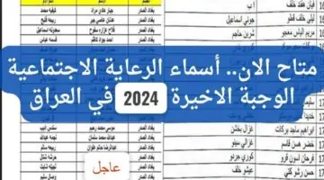 وزارة الشؤون الاجتماعية توضح خطوات الاستعلام عن أسماء الرعاية الاجتماعية الوجبة الأخيرة 2024