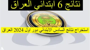 متاحة الآن .. رابط  وطريقة الاستعلام نتائج السادس الابتدائي 2024 موقع ناجح بالاسم فقط في عموم المحافظات من خلال موقع وزارة التربية العراقية