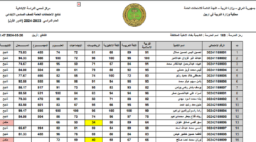 رابط نتائج السادس الصف السادس ابتدائي عموم المحافظات عبر منصة نتائجنا 2024