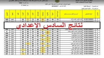 متى موعد اعلان نتيجة السادس عموم المحافظات 2024؟..”وزارة التربية العراقية” تعلن