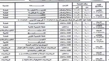 كم متبقي على انتهاء امتحانات الثانوية العامة طبقا لجدول الاختبارات ومواد الاختبارات 2024