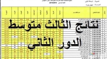 عبر موقع نتائجنا.. كيفية الاستعلام عن نتائج الثالث متوسط الدور الثاني 2024 في عموم محافظات العراق