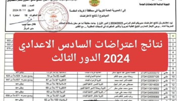 الآن .. رابط الاستعلام عن نتائج اعتراضات السادس الاعدادي 2024