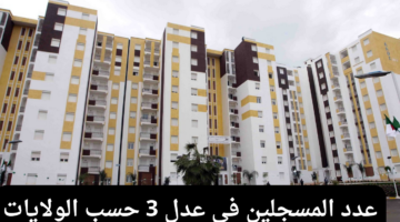 كم عدد المسجلين في عدل 3 حسب الولايات؟.. وزير السكن والعمران يوضح