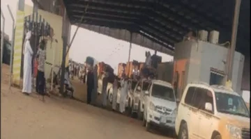 إدارة منفذ الوديعة تحذر المسافرين من الازدحام المروري والوضع الحالي في المنفذ