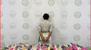اعتقال شخص في جازان بتهمة ترويج كمية كبيرة من الحشيش تصل إلى 115 كيلوغرامًا.