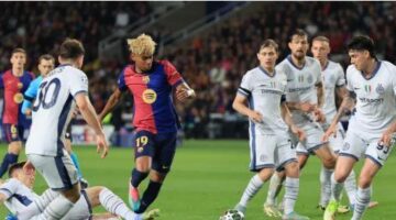 تعادل مثير في نصف نهائي دوري الأبطال.. برشلونة وإنتر ميلان يقسمان النقاط 3-3 في الذهاب