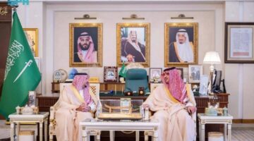 الأمير عبدالعزيز بن سعود يجري لقاءً مع أمير منطقة القصيم