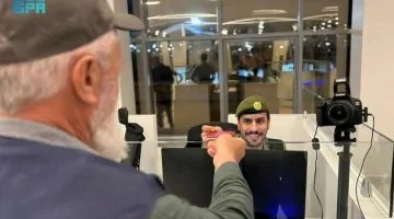 منفذ البطحاء يستقبل أولى رحلات الحجاج الوافدين لأداء مناسك الفريضة.
