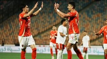 الأهلي يتقدم بـ 2-0 أمام حرس الحدود في الشوط الأول.. شاهد الصور