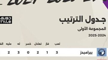 جدول ترتيب الدوري المصري بعد انتهاء الجولة الثالثة من مرحلة الحسم.. إنفوجراف حصري