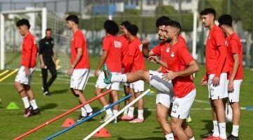 منتخب الشباب ينهي استعداداته لمباراة زامبيا في الجولة الثالثة من أمم إفريقيا